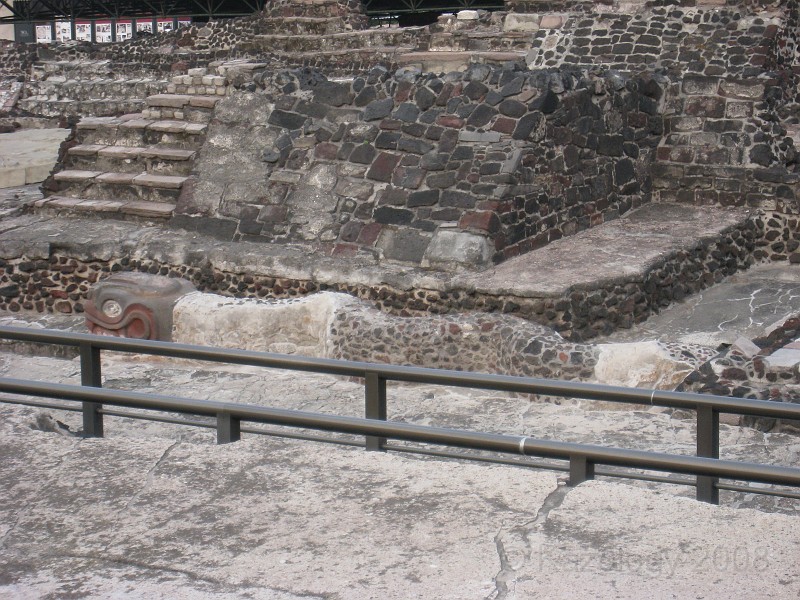 Mexico Pyramids - Mexico City 2009 1470.jpg - A trip to the Teotihuacan area of Mexico to visit the pyramids. A vast complex and a great climb to the top. This was followed by lunch in a cave, then a visit to the historical center of Mexico City. March 2009.